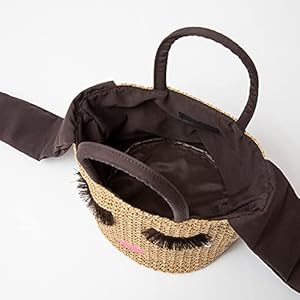 アジョリーa-jolie かごバッグストロー星レザー